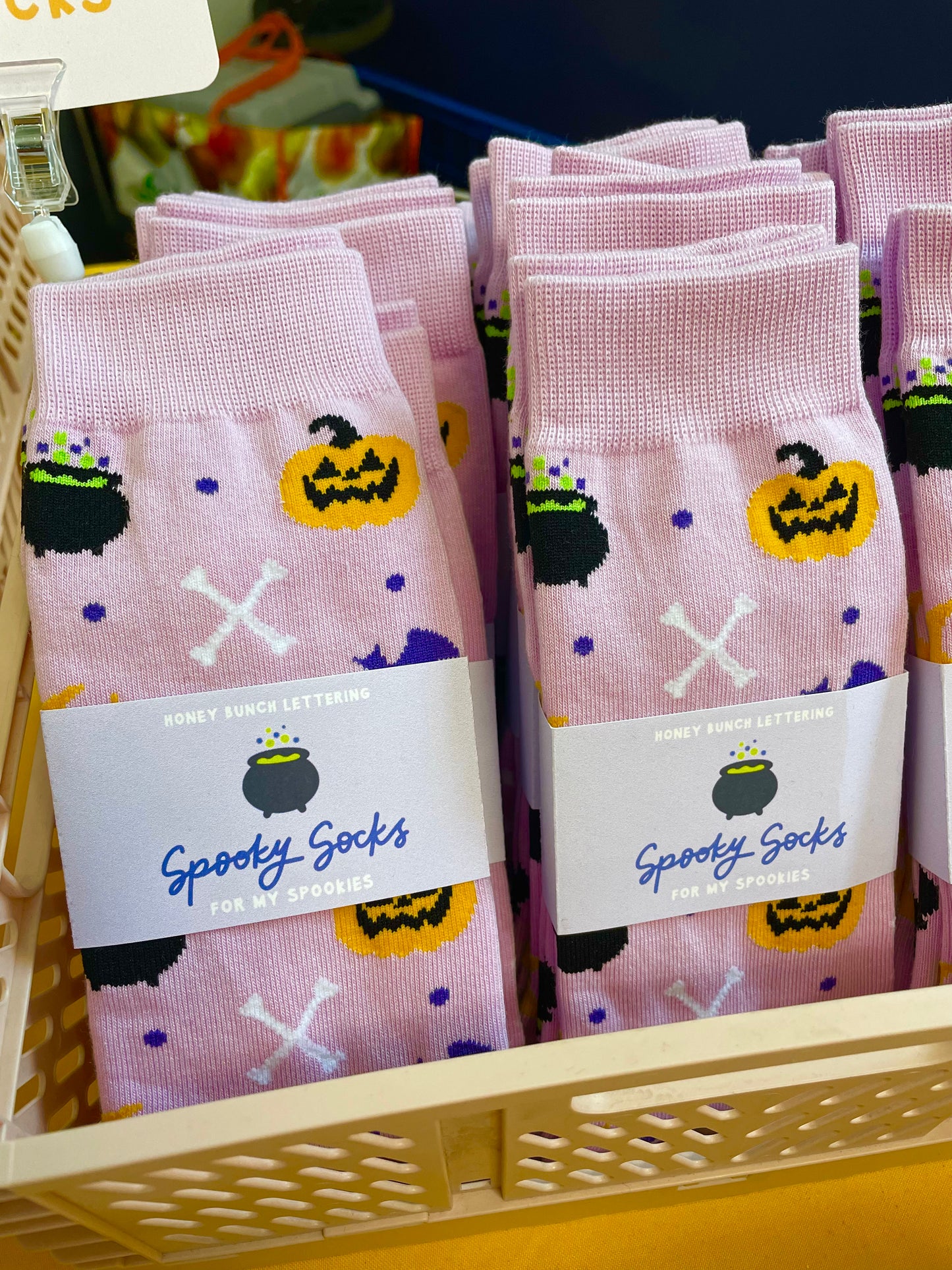 Purple Halloweeny Socks