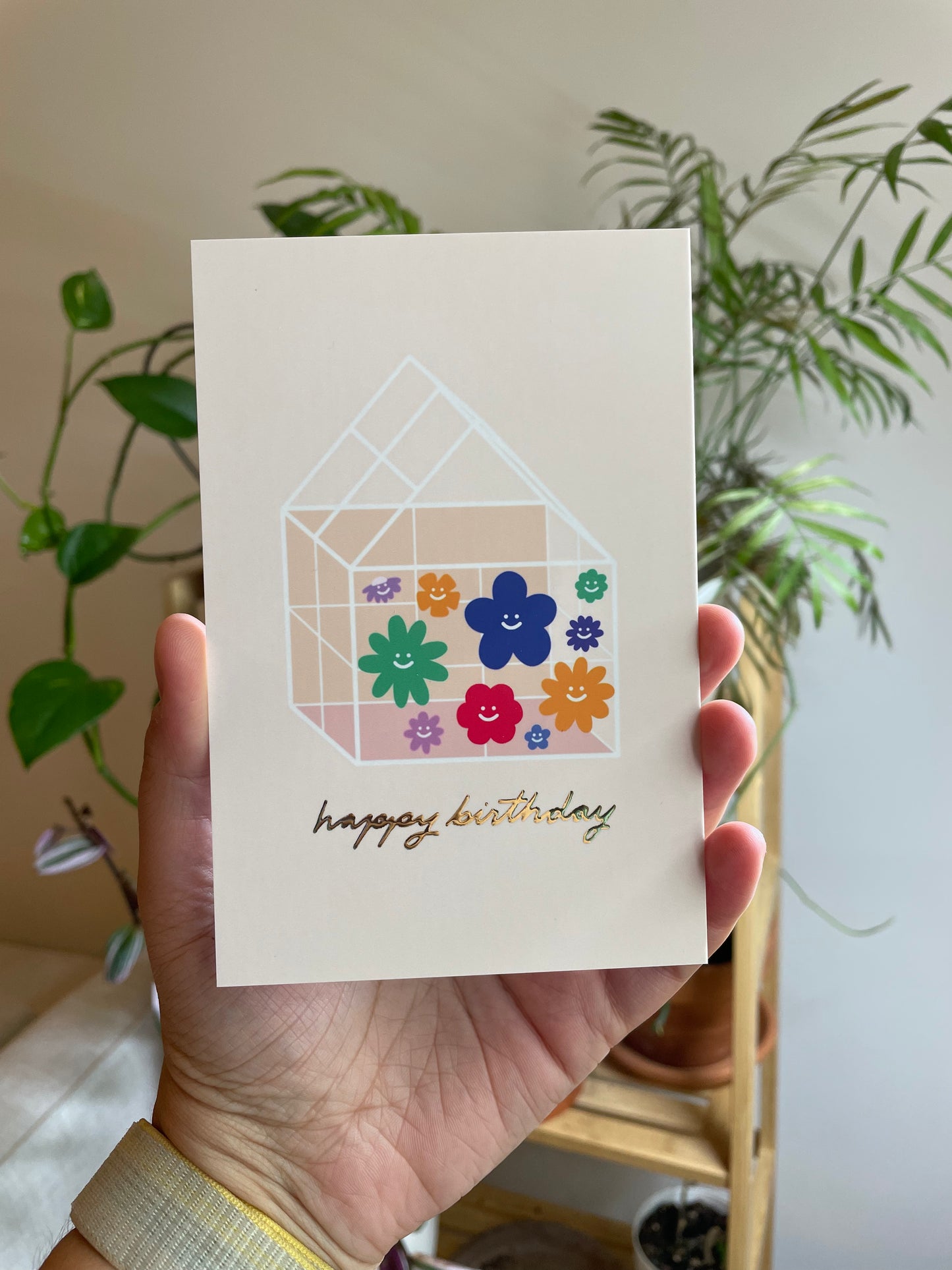 Gold Foil Happy Birthday Card