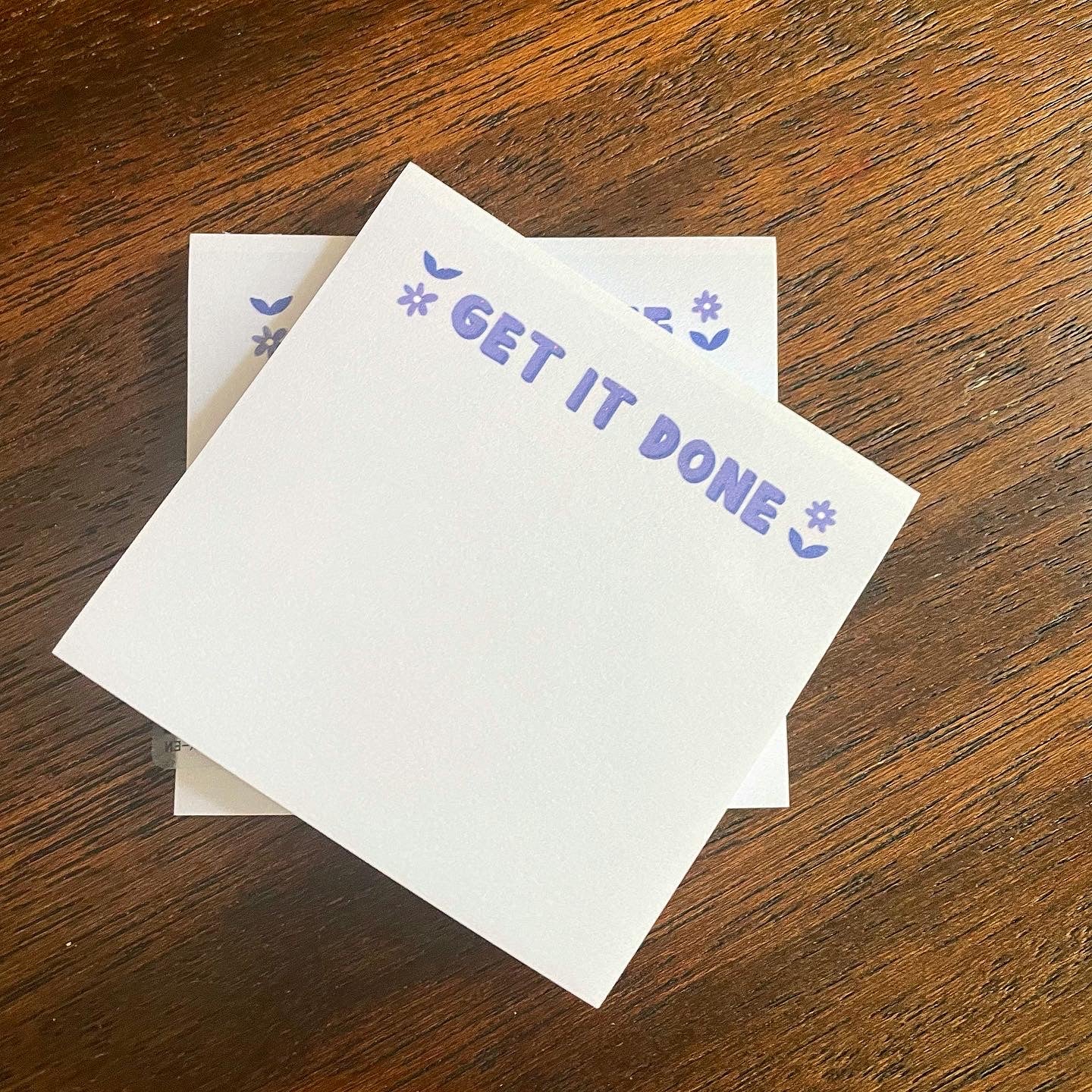 Get It Done Sticky Notes, Cute Purple Sticky Notes