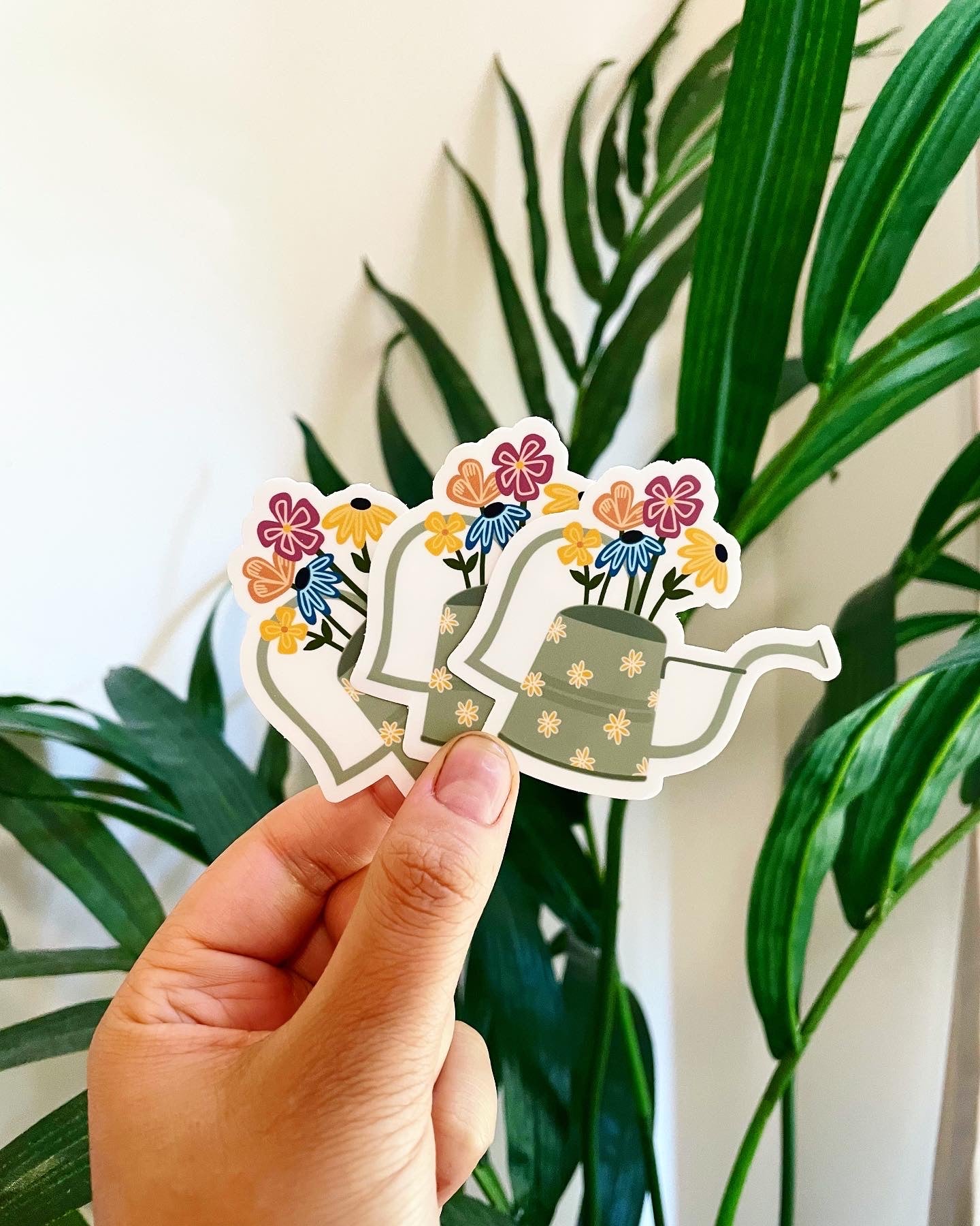 Watering Can Sticker, Plant Sticker