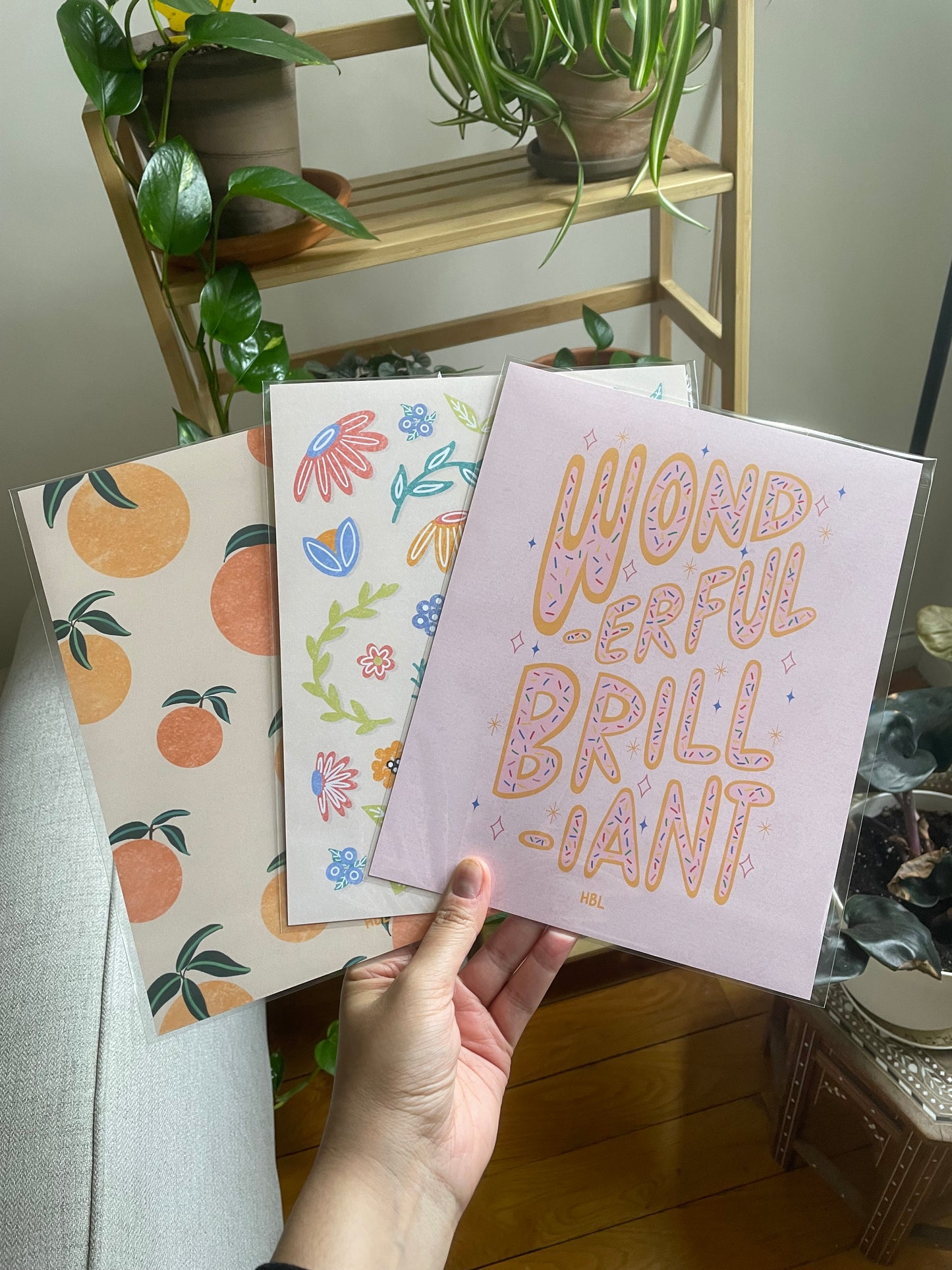 Orange Illustration Print, Food Print