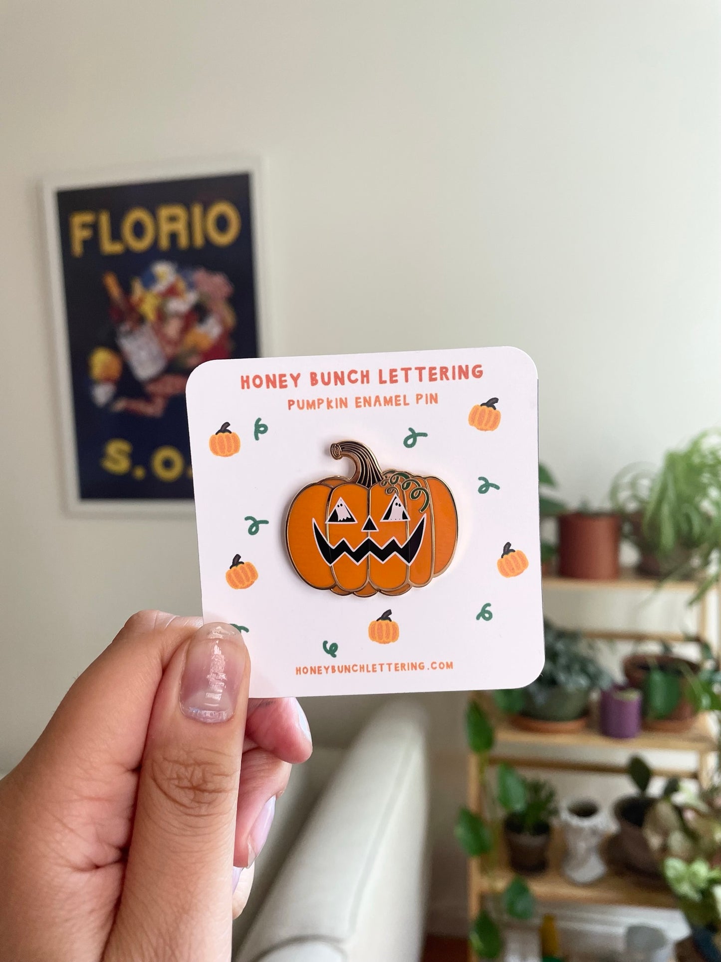 Jack O'Lantern Hard Enamel Pin