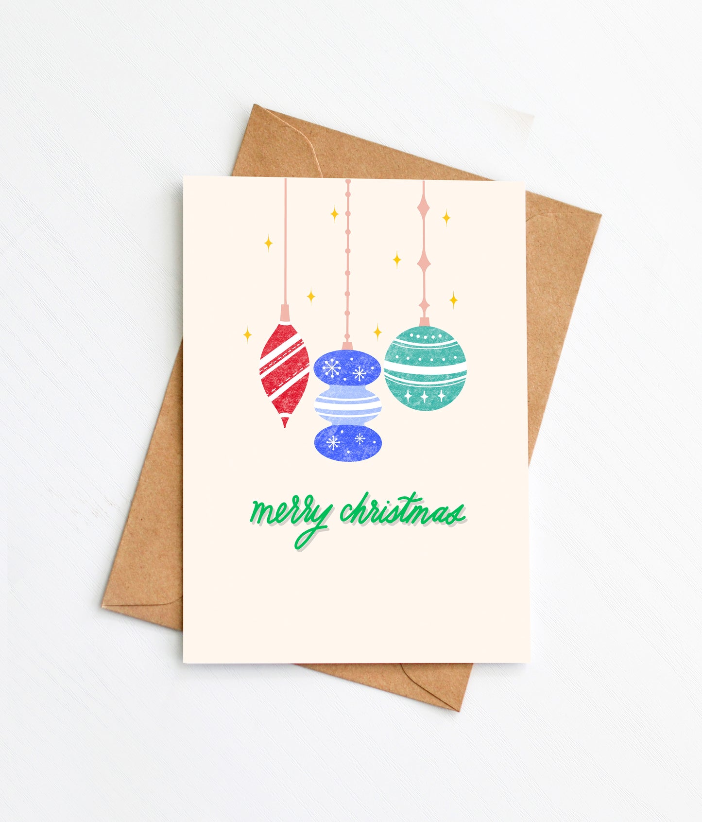 Ornaments Christmas Card
