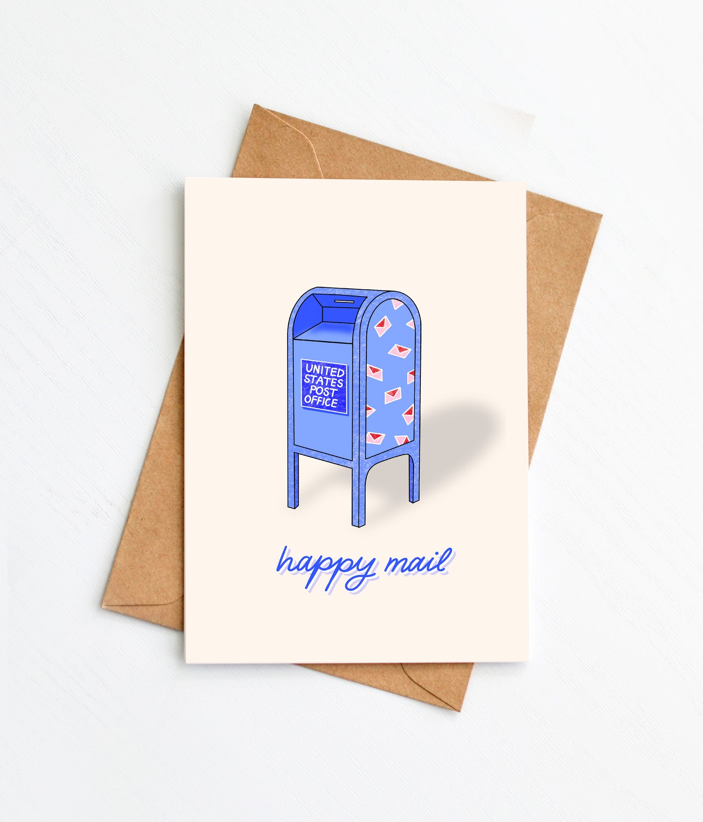 Happy Mail Greeting Card, Cute Card