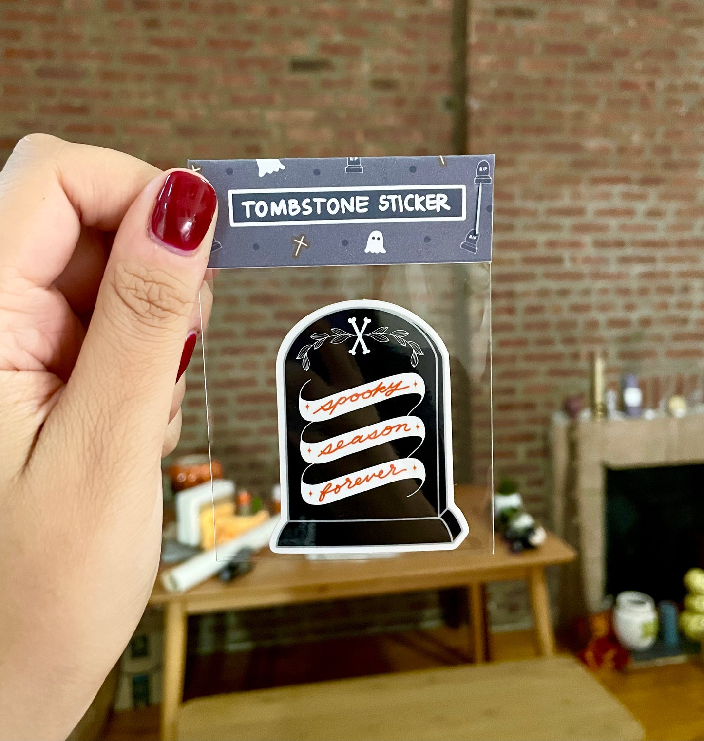 Tombstone Spooky Season Forever Sticker