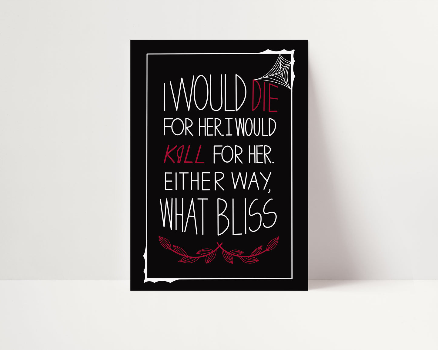 I Would Die For Her - Addams Family Card