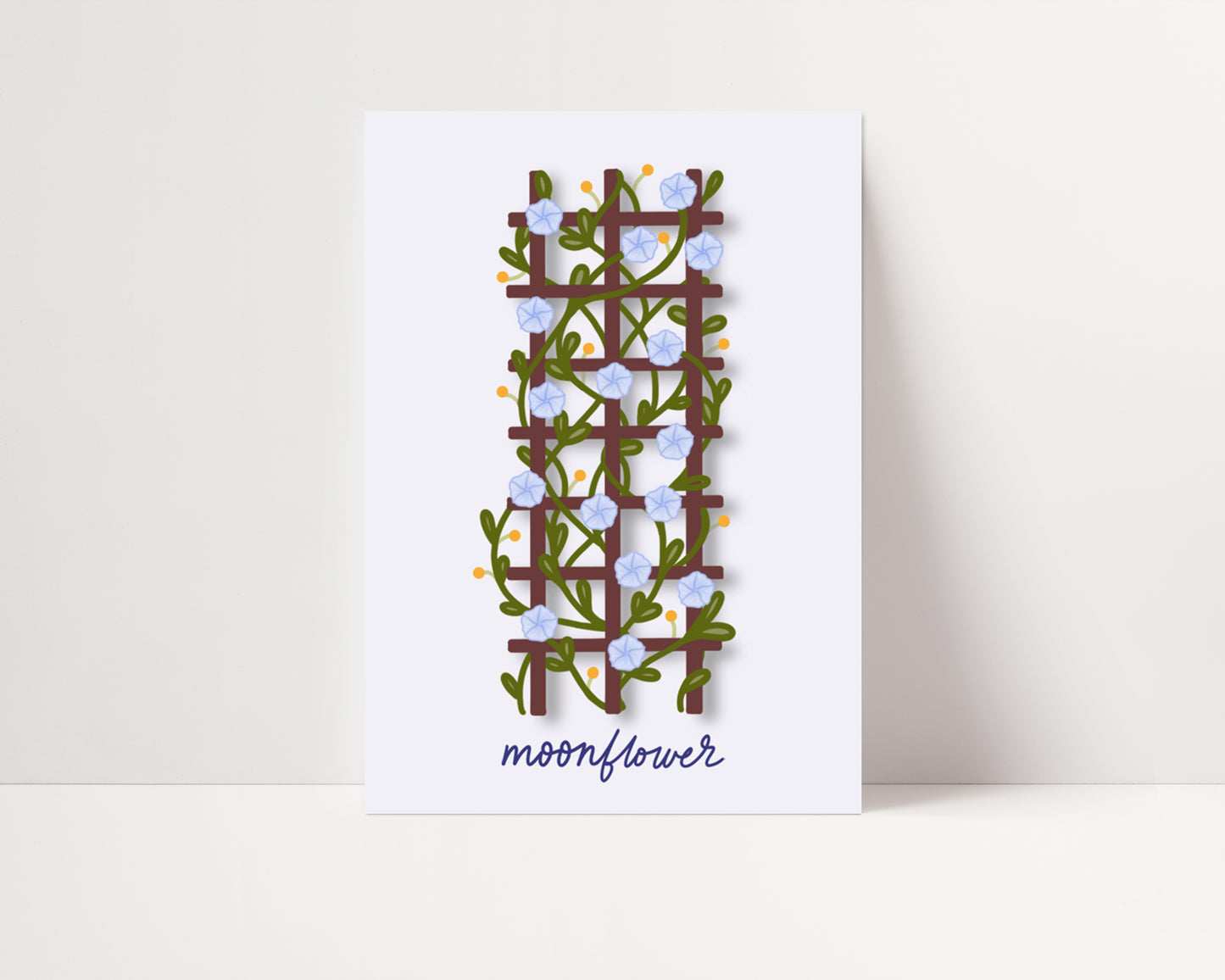 Moonflowers - Haunting of Bly Manor Art, Floral Art Card