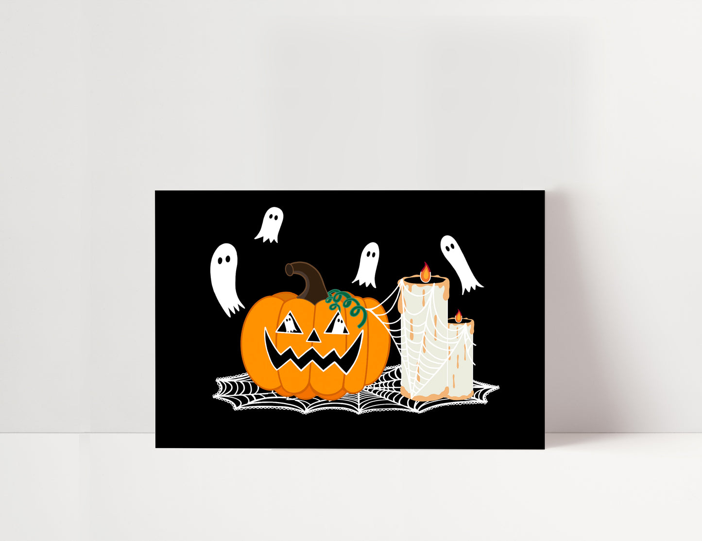 Halloween Pumpkin Postcard