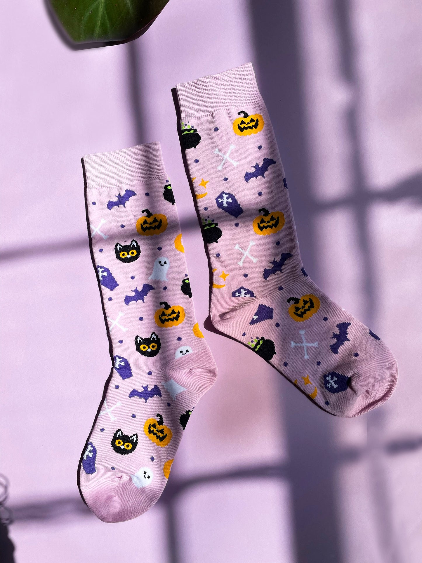 Purple Halloweeny Socks