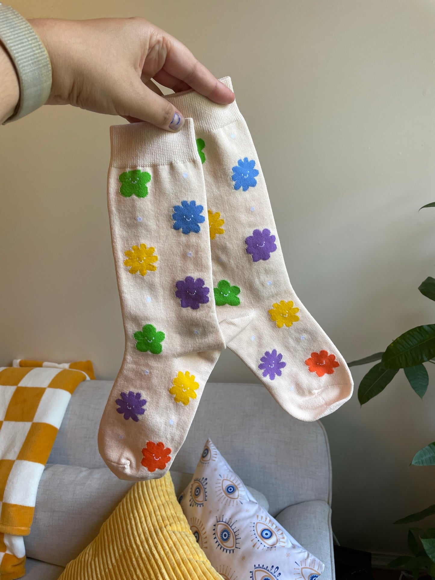 Happy Flower Socks