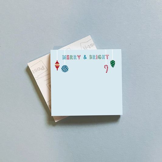 Merry and Bright Sticky Notes