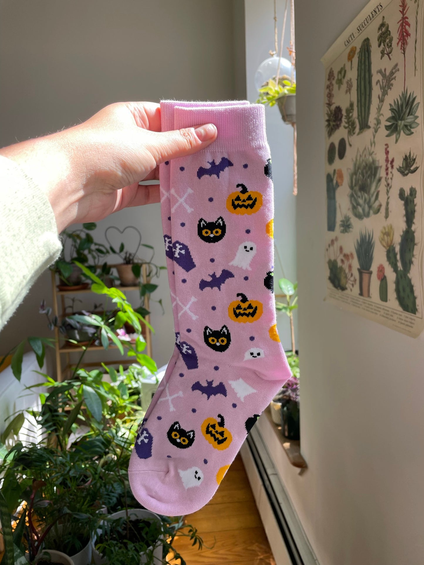 Purple Halloweeny Socks