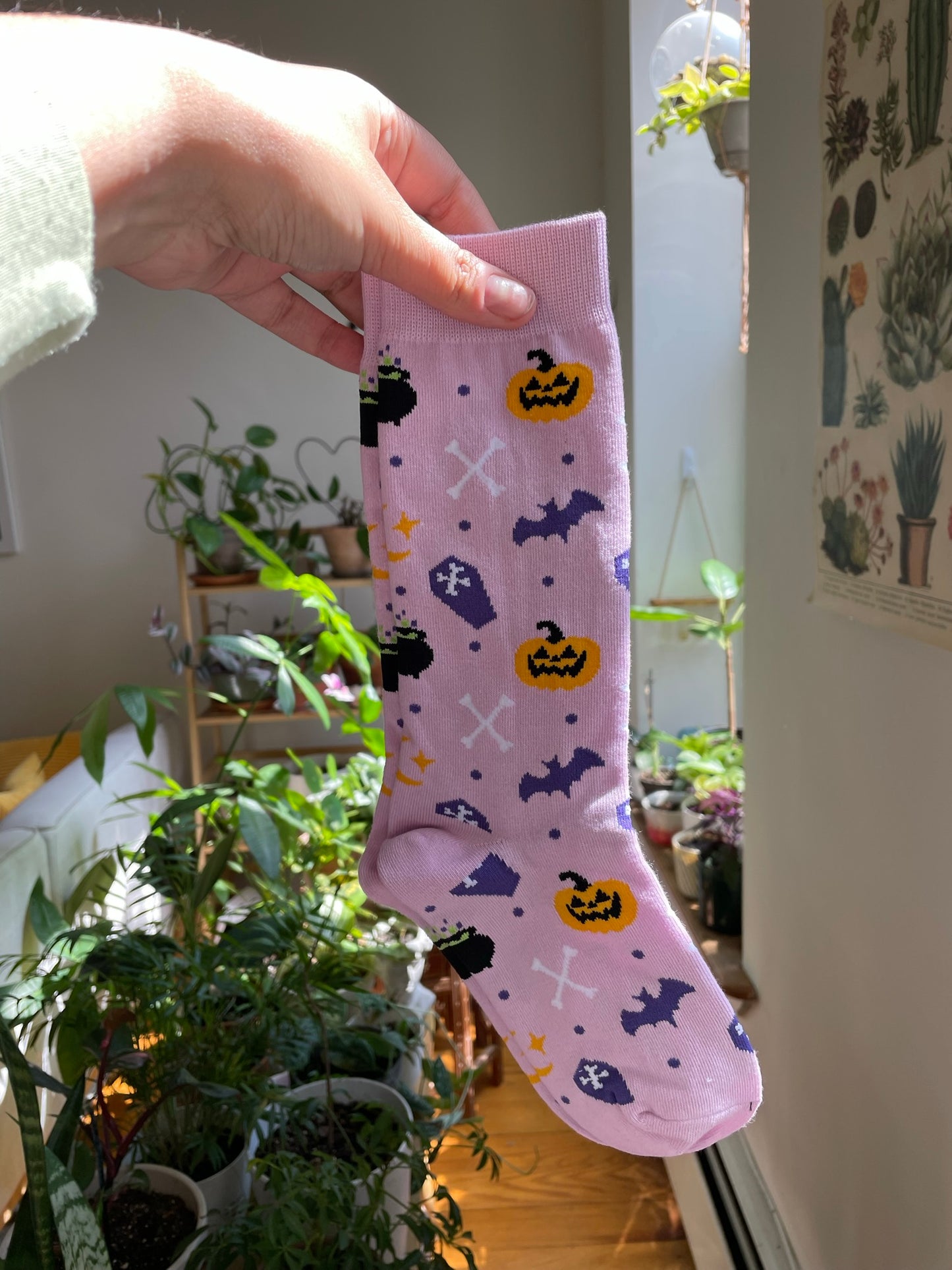 Purple Halloweeny Socks