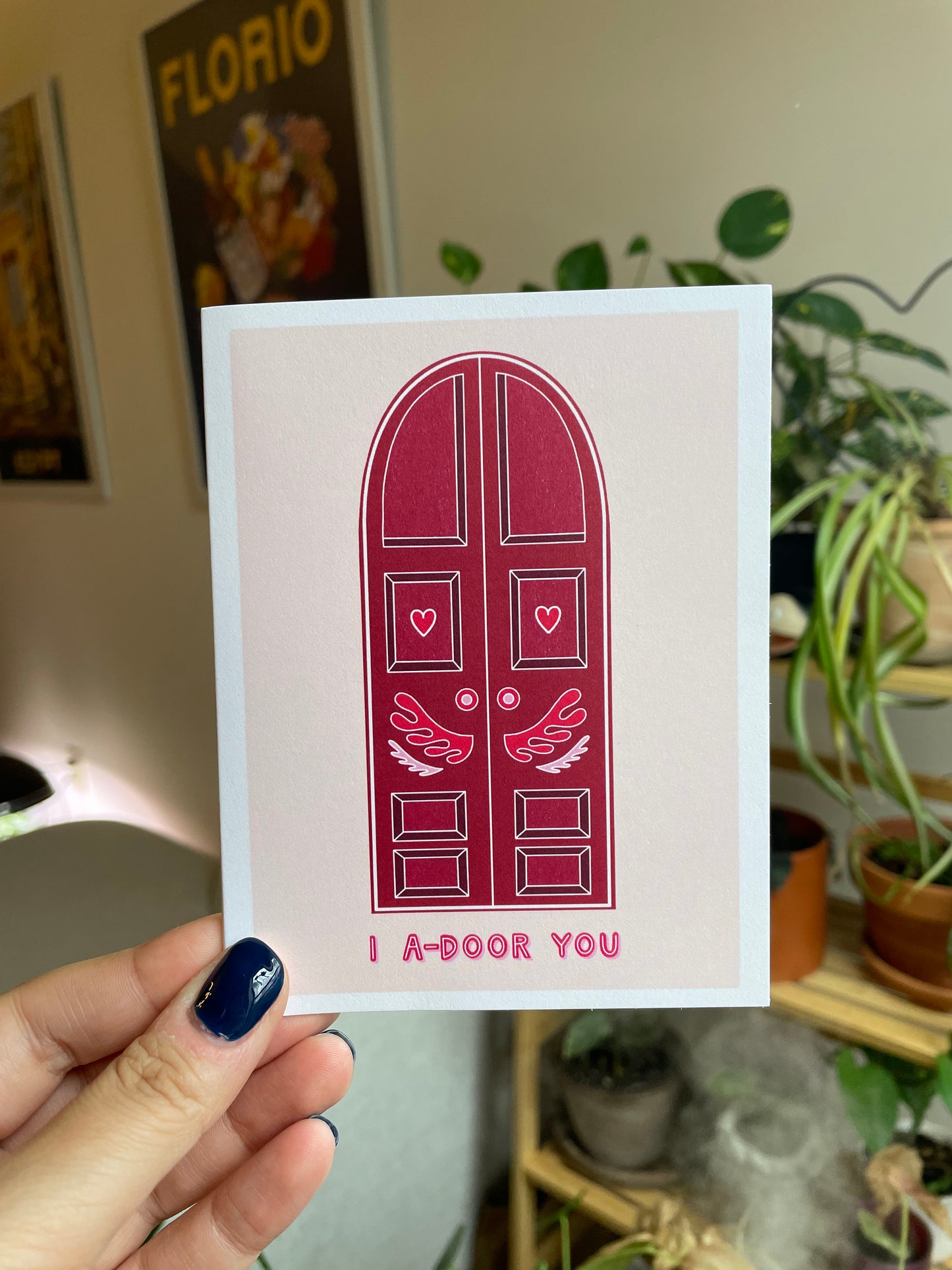 I A-Door You, Valentine’s Card, Love Card