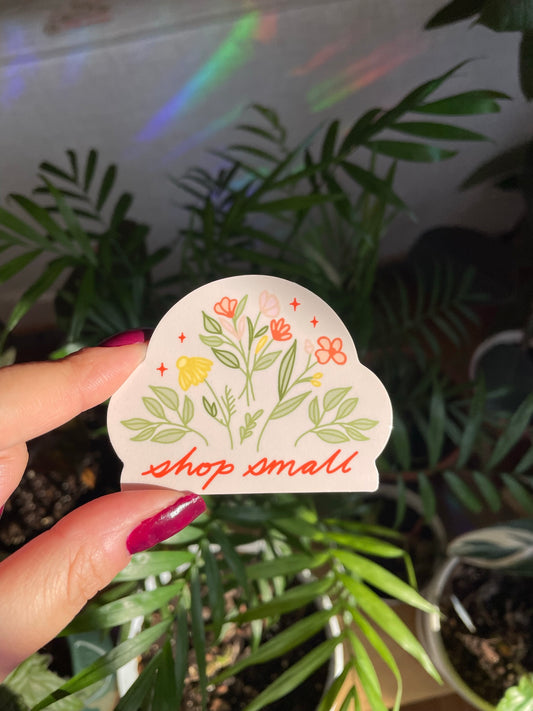 Shop Small Floral Sticker