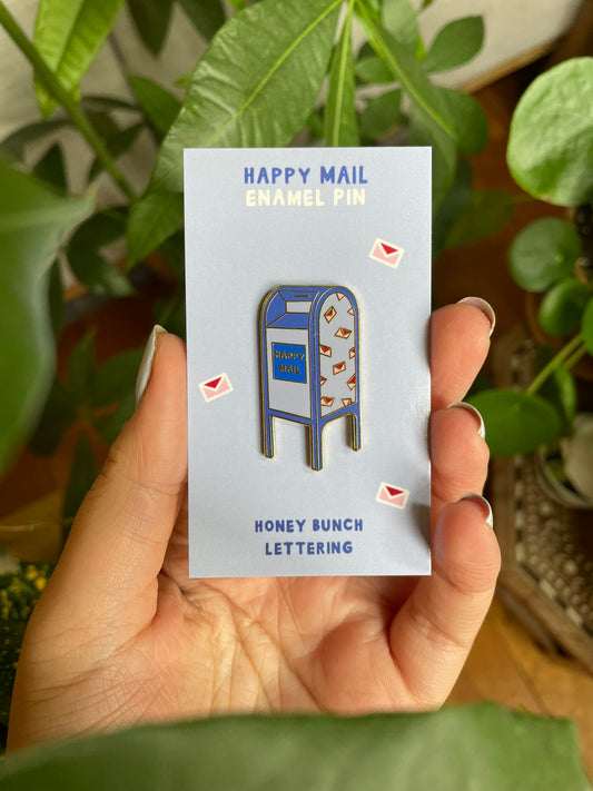 Happy Mail Enamel Pin