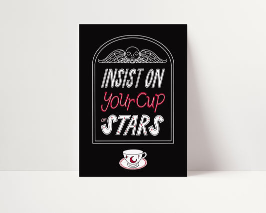 Haunting of Hill House, Cup of Stars Print, Spooky Print