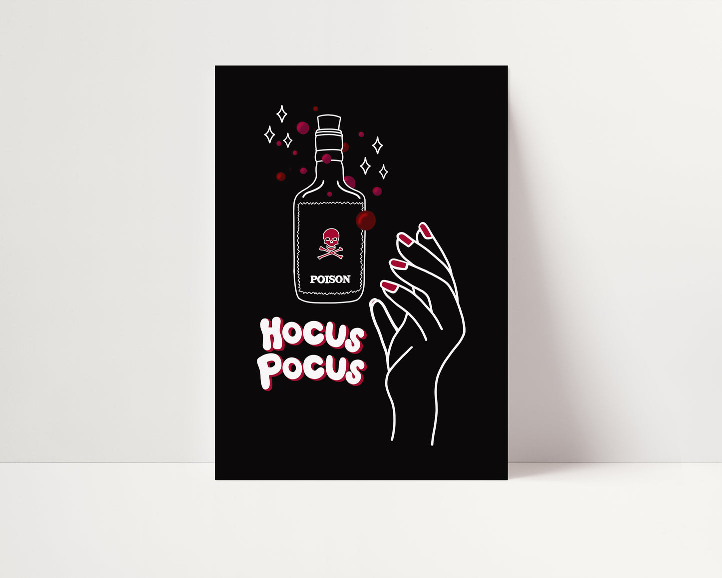 Hocus Pocus - Witch Print, Spooky Halloween Art