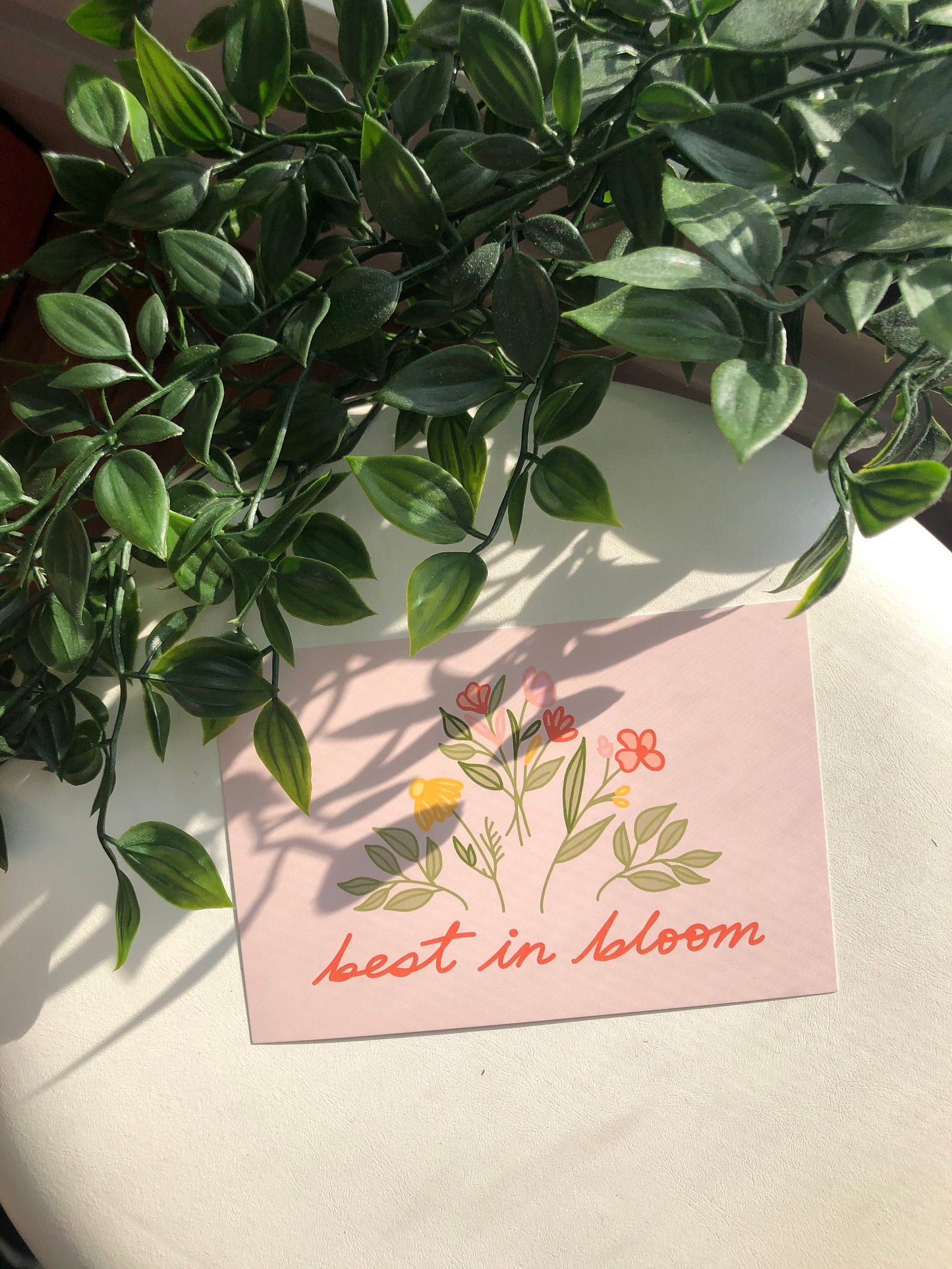 Best in Bloom - Floral Art Print, Spring Card