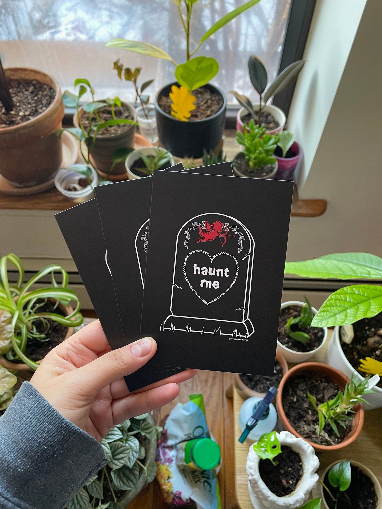 Haunt Me - Valentine's Day Card, Halloween Card