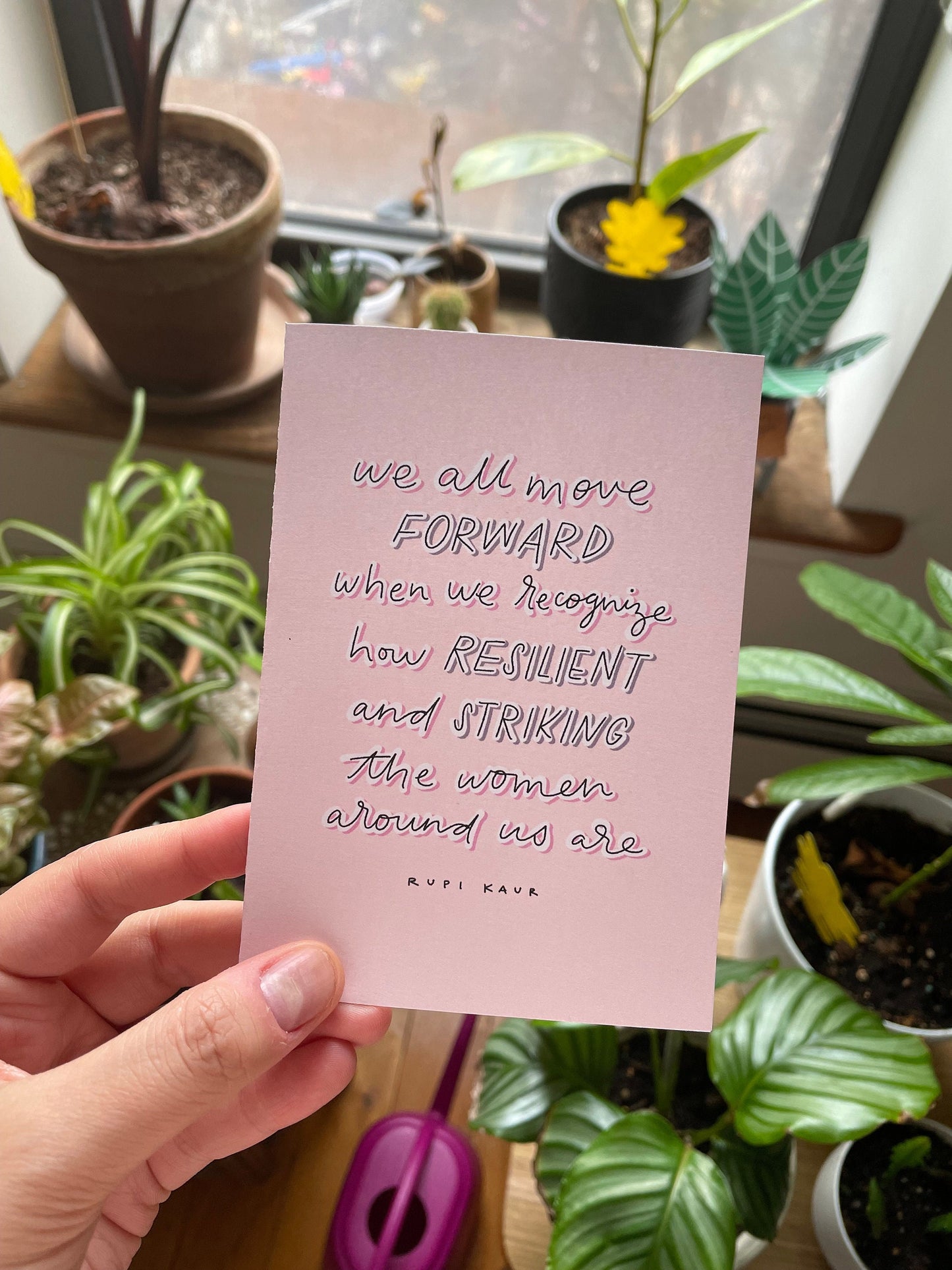 Rupi Kaur - Resilient and Striking Women Card