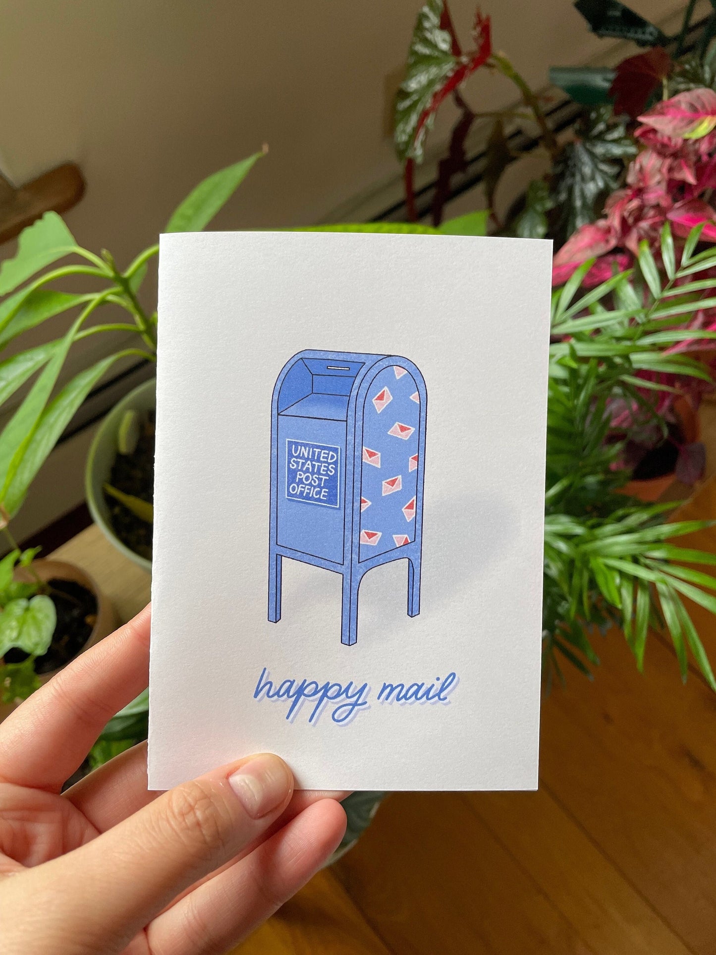Happy Mail Greeting Card, Cute Card