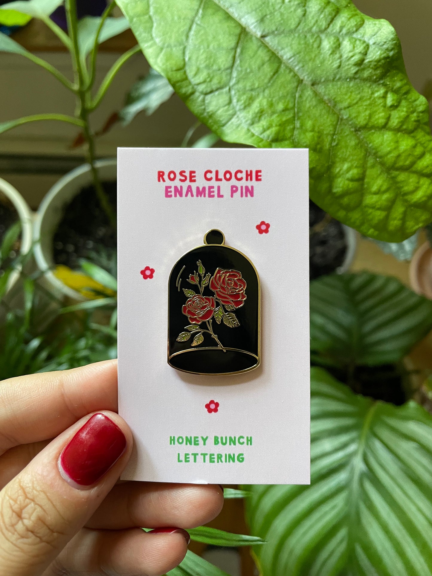 Rose Cloche Pin