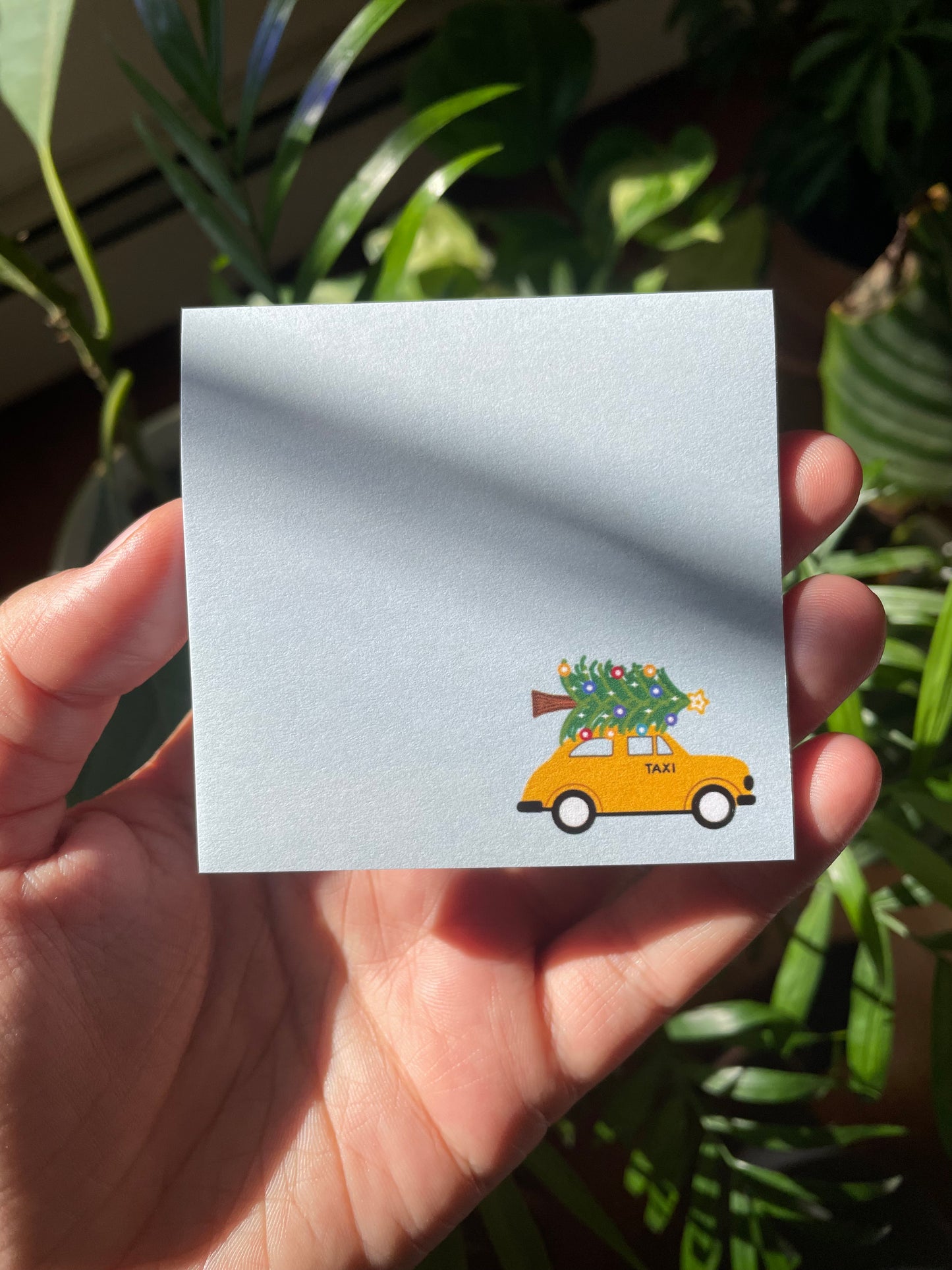 Taxi Cab Christmas Tree Sticky Notes