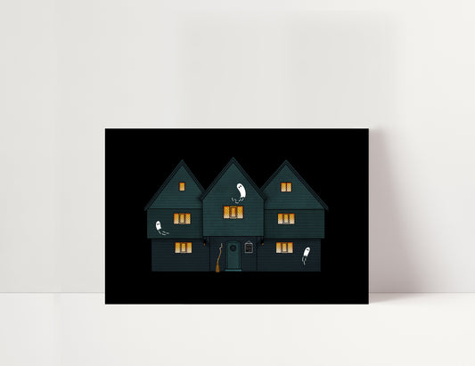 Salem Witch House Print, Witch House Art